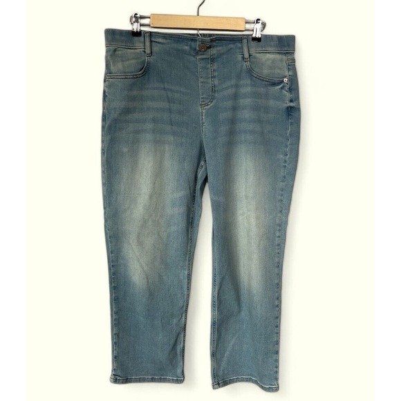 J Jill High Rise Straight Leg Crop Size 14 NWT - Picture 1 of 4
